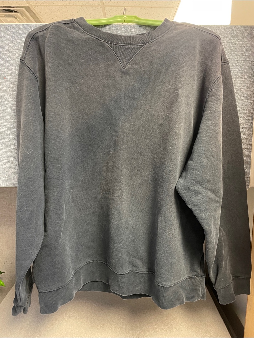 Vintage LL Bean Men's Charcoal Crewneck Sweatshirt